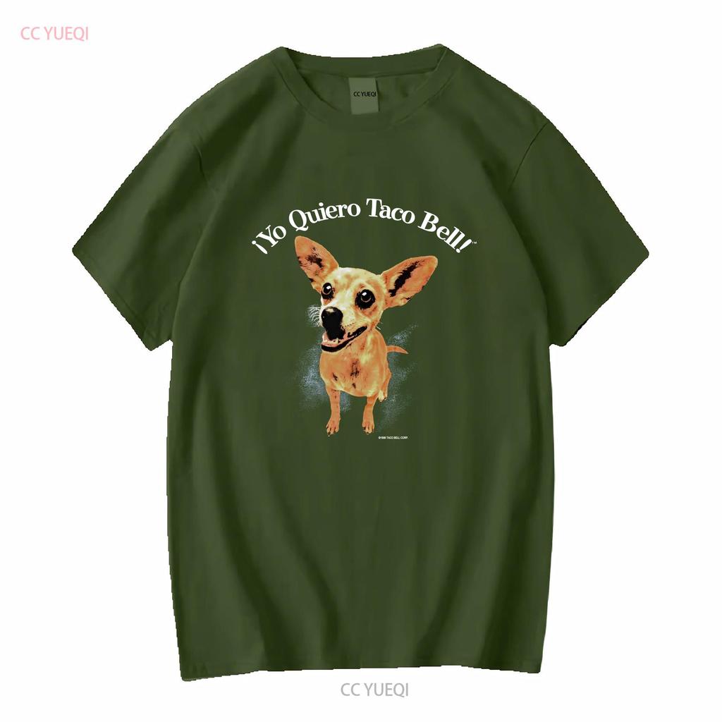 Rara Camiseta Vintage 1998 Yo Quiero Taco Bell Restaurante Cachorro Chihuahua Nice XL manga longa ou curta vintage Lavada Confortável