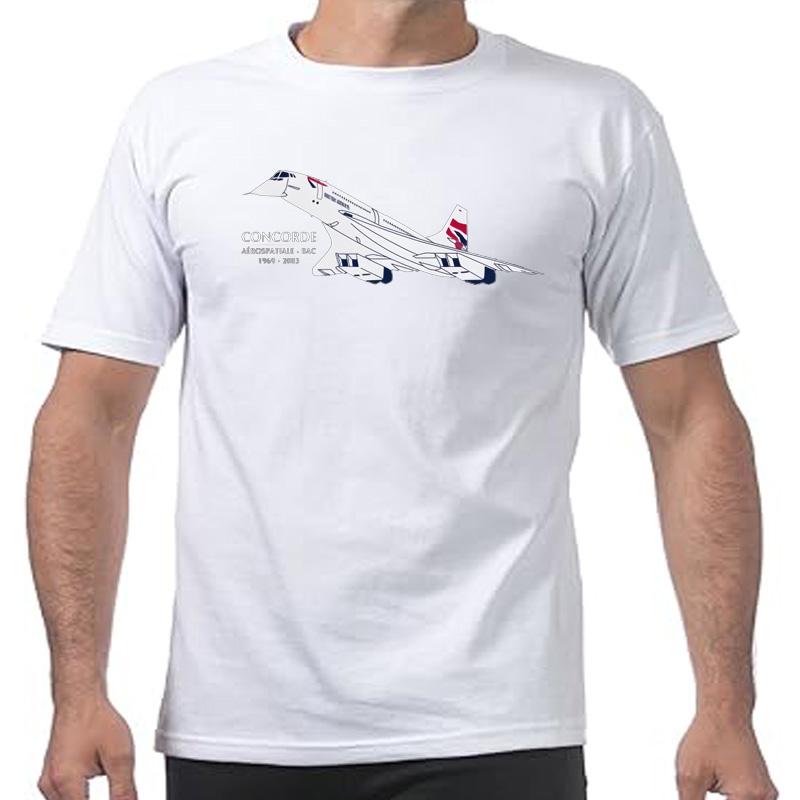 T Shirt Cartoon Hip Hop Aeroclassic Aviation Concorde High Unisex T Shirts 2024 Sale New Graphic Unisex Clothing Anime Clothes Funny