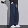 Baleno S&K Men's Relaxed Straight-Leg Casual Pants