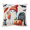 1PC LOZUJOJU Halloween Pillowcase Cute Cartoon Printed Cushion Cover for Sofa Living Room Bedroom Home Decor
