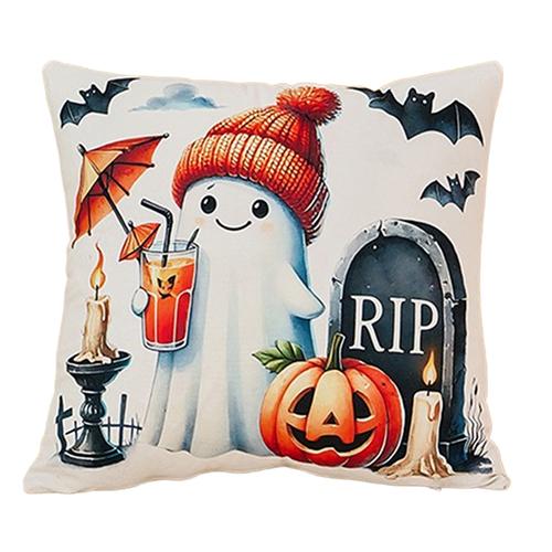 1PC LOZUJOJU Halloween Pillowcase Cute Cartoon Printed Cushion Cover for Sofa Living Room Bedroom Home Decor