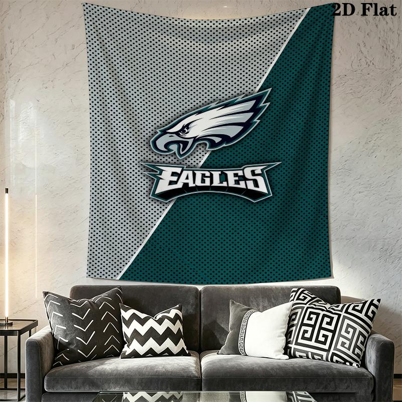 Philadelphia Eagles Wall Tapestry Aesthetic Wall Hanging Printed Fabric Blanket Decorative Tapestries for Bedroom Living Room Home Decor