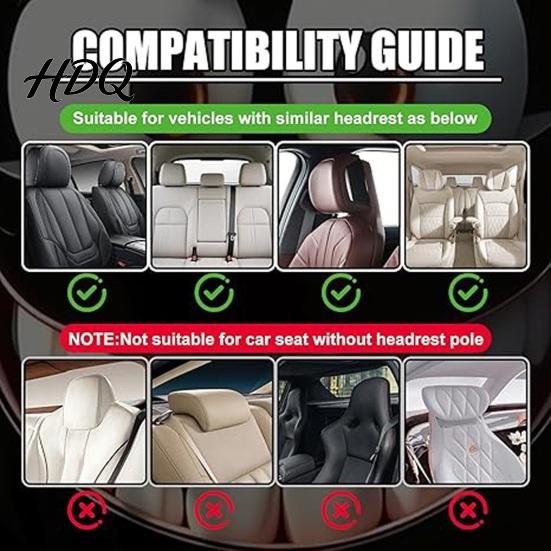Neck Support Headrest Cover 2 Pcs Red Demon Eye Covers Universal Car