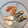 British Style Kids Leather Shoes For Boys And Girls Casual School Princess Loafers