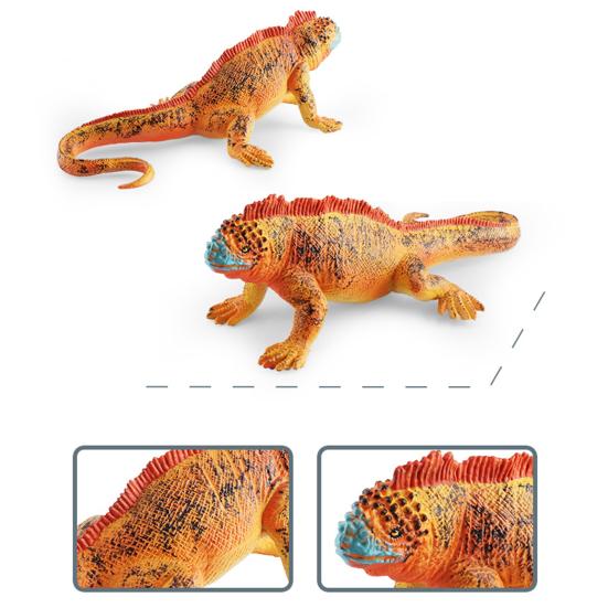 Reptile Statue Model Simulated Cute Lizard Chameleon Bearded Dragon Solid Model