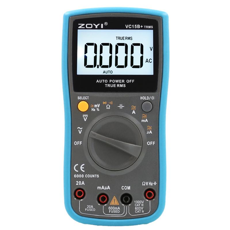 

ZT-15B+Electrical Multimeter High Precision Digital Multimeters Portable Anti-Burn Capacitance Meter Household Measuring Tools