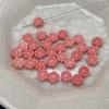 50Pcs, 7.8mm Carved Flower Shaped Plastic Spacer Beads, Boho Loose Beads for DIY Bracelet Necklace Handmade Jewelry Making