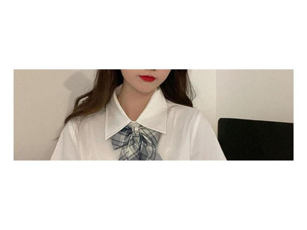 Original Short Sleeve White JK Uniform Shirt with Pointed Collar