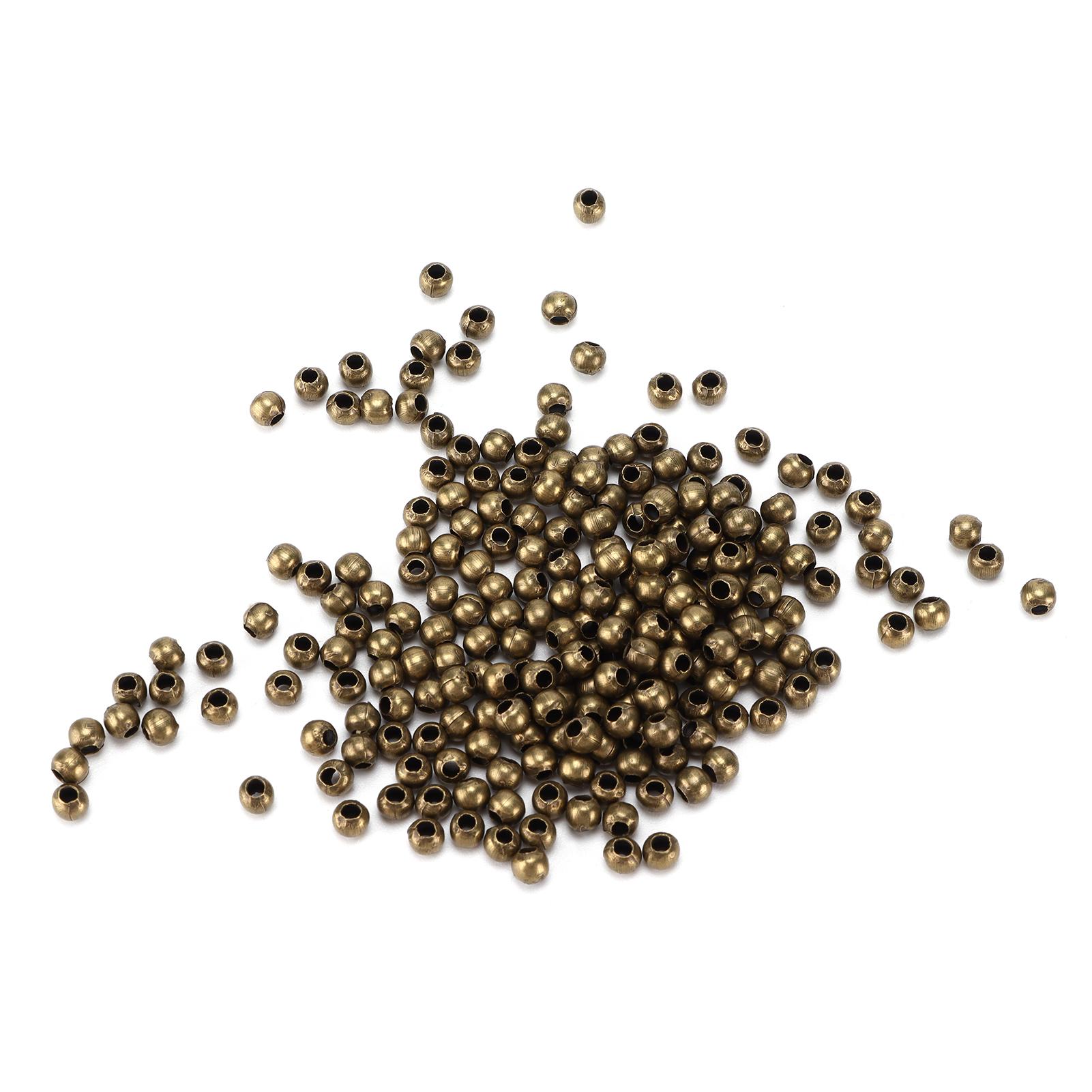 

200 шт. Ювелирные бусины Простой материал Браслет Ожерелье Аксессуары Разделительные бусины для DIY ювелирных изделий Bronze