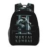 Mortal Kombat Il Movie Graphic Backpacks Boys Girls Bookbag Students School Bags Cartoon Rucksack Shoulder Bag Large Capacity