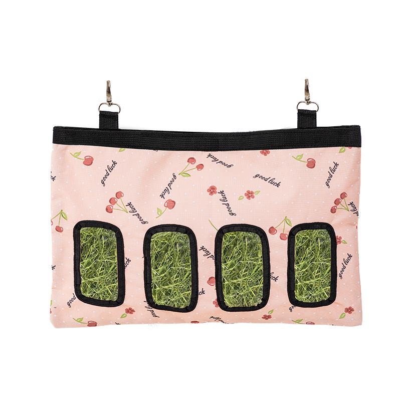 Large Capacity Hanging Hay Bag for Small Pets - Rabbit, Guinea Pig, Chinchilla Feeder