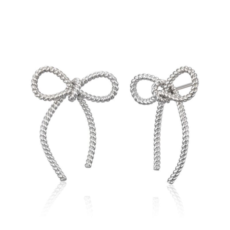 GEIGER Jewelry Silver Lovely Ribbon Earrings GISVEE143