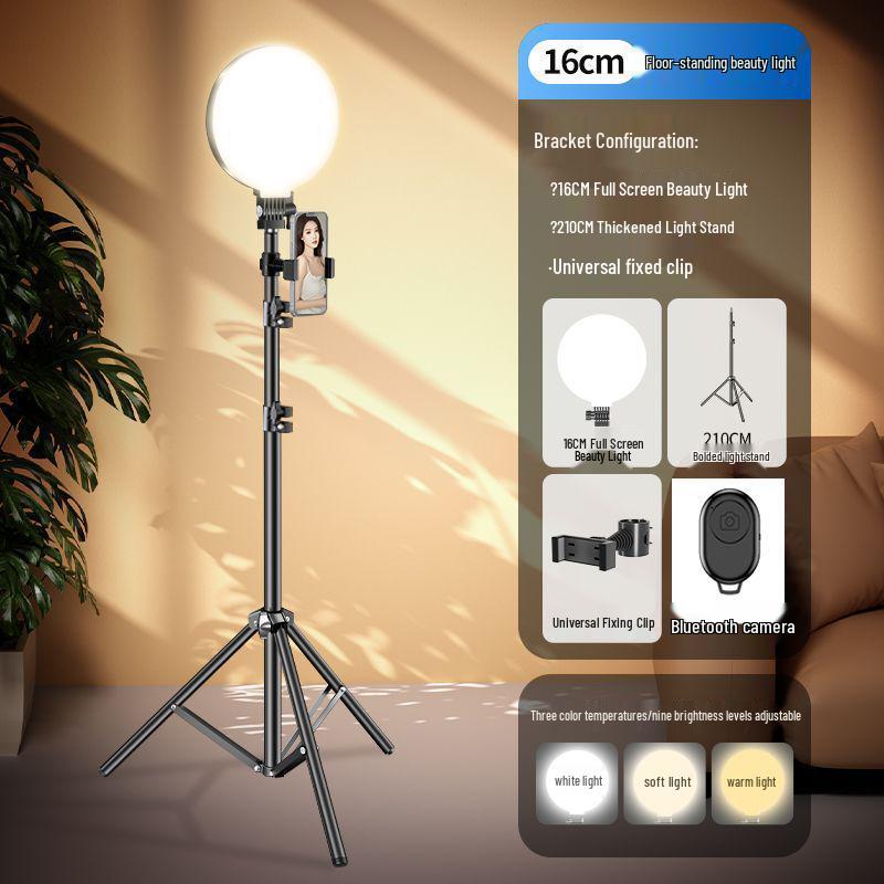 Full-Screen Fill Light: Professional Mobile/Desk Beauty Light for Live Streaming