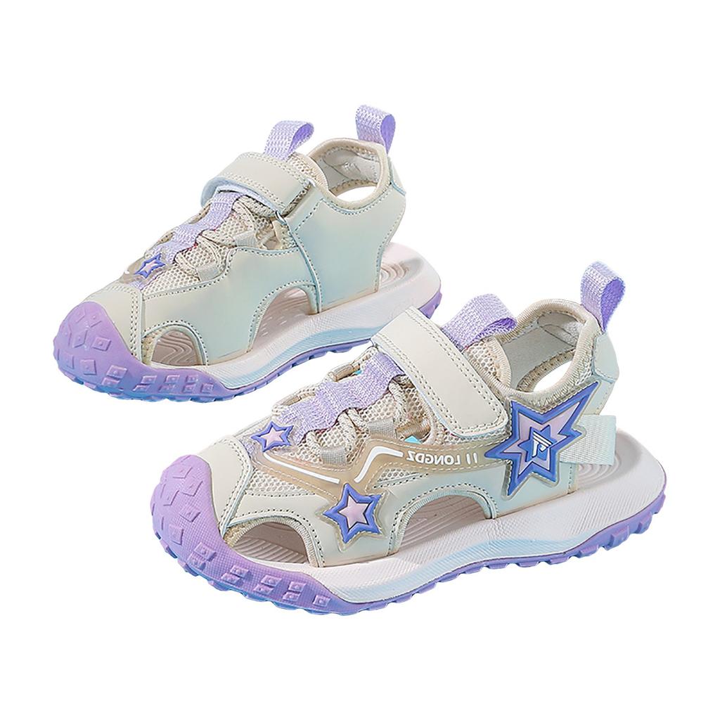 Children Boys Sandals Sport Beach Sandals Girls Sneakers Water Sandals Closed-Toe Outdoor Canvas Rain Flats Toddler Kids