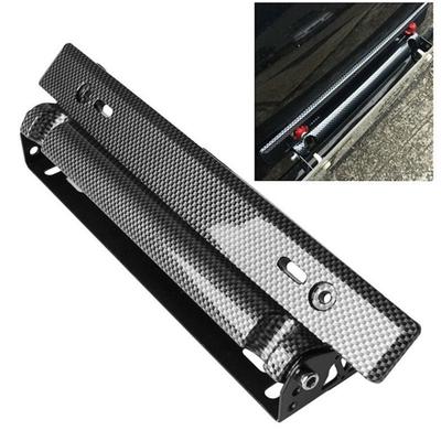 Supporto per targa da corsa per auto in fibra di carbonio, universale, regolabile