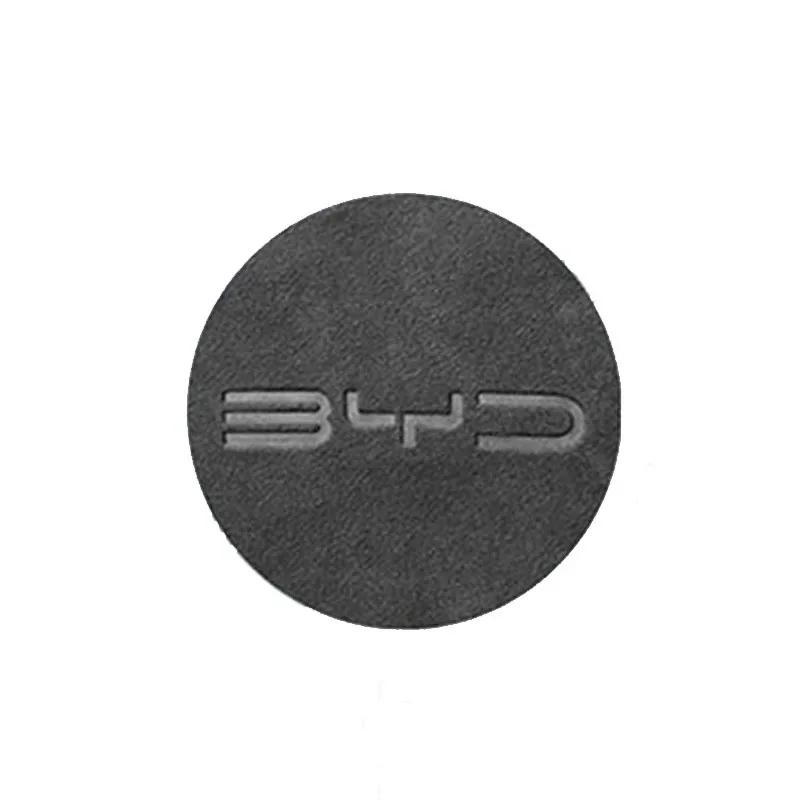 Für BYD Atto 1 3 Dolphin Yuan Plus 2023 Auto Lenkrad Mittelaufkleber Wildleder Lederbezug Auto Zubehör