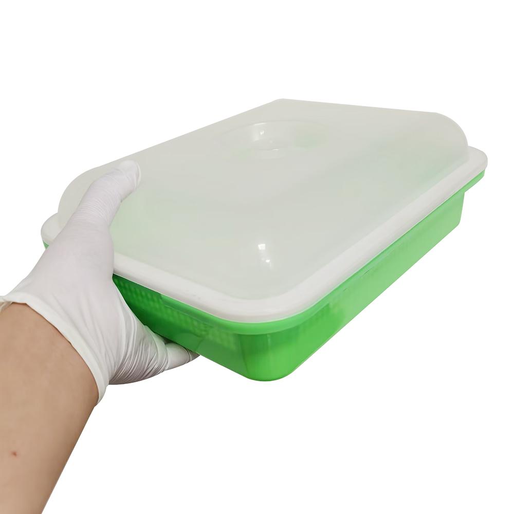 2Pc Microgreens Sprouter Tray Hydroponic / Sprouting Tray For Sprout Horticultural Hydroponic Systems Tray Garden Nursery Potted