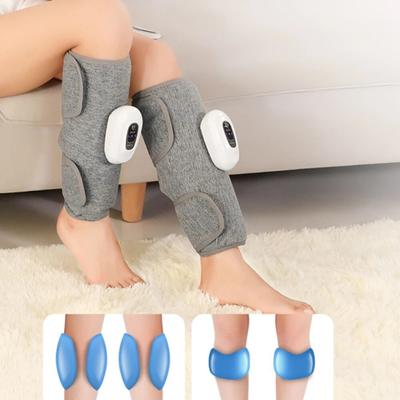 Air Compression Leg Massager with Heat Vibration Leg Massager for Blood Circulation Wireless Electric Kneading Airbag Massager