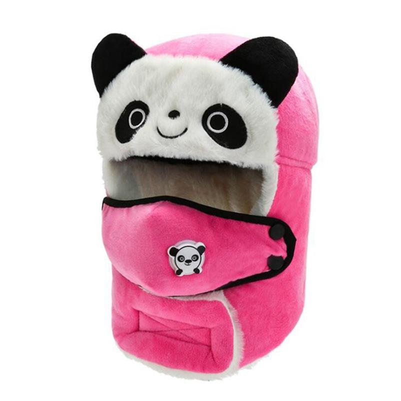 Hat with Mask Children Winter Warm Cap 