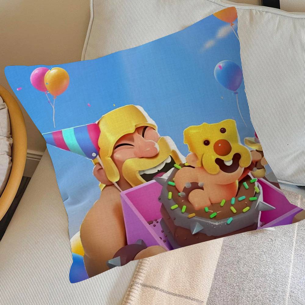 Game C-Clash-es R-royale Classic  Pillow Cover for Bedroom Room and Living Room Sofa Decorative Cushion Cover