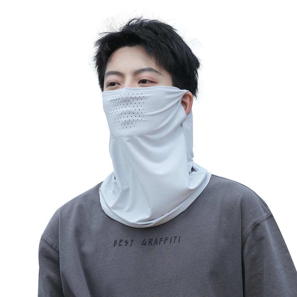 UPF50+ Unisex Cooling Cycling Mask - Sun Protection, Breathable, Anti-UV, Ice Silk Fabric, Earloop Design