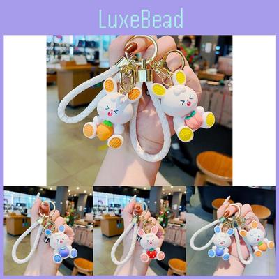Blaubeer-Häschen Schlüsselanhänger Harzfigur Charmantes Taschenaccessoire Ideal Für Geschenke