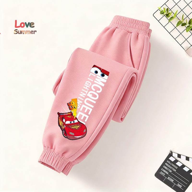 Boy's Pants Kids Trousers Cars Lightning McQueen Pants for Children Sweatpants Unisex Casual Spring Autumn Kids Clothes 4 To 14Years