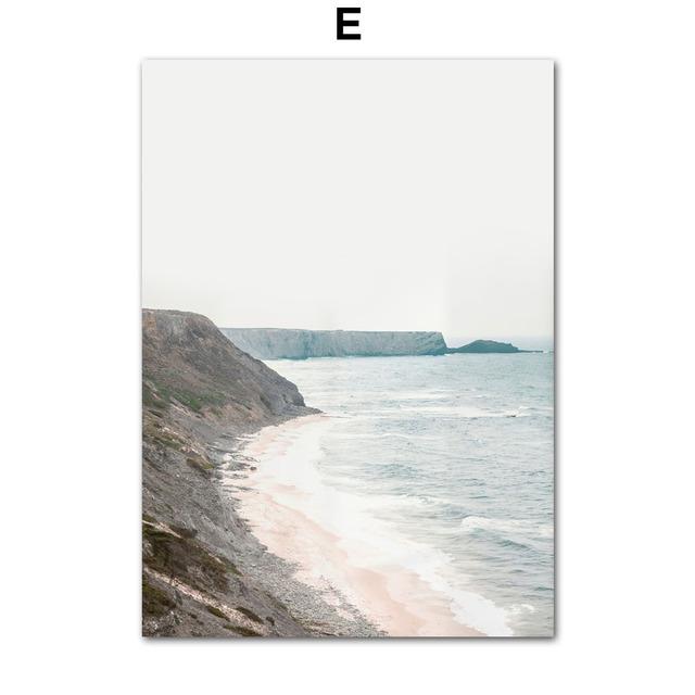 Beach Sea Bridge Reed Girl Resort Island Bush Plakáty Reprodukce Obrazy Plátno Umění Nástěnná dekorace Domácí malby do obývacího pokoje