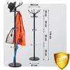 Massido 684100 Standing Clothes Rack With Marble Base