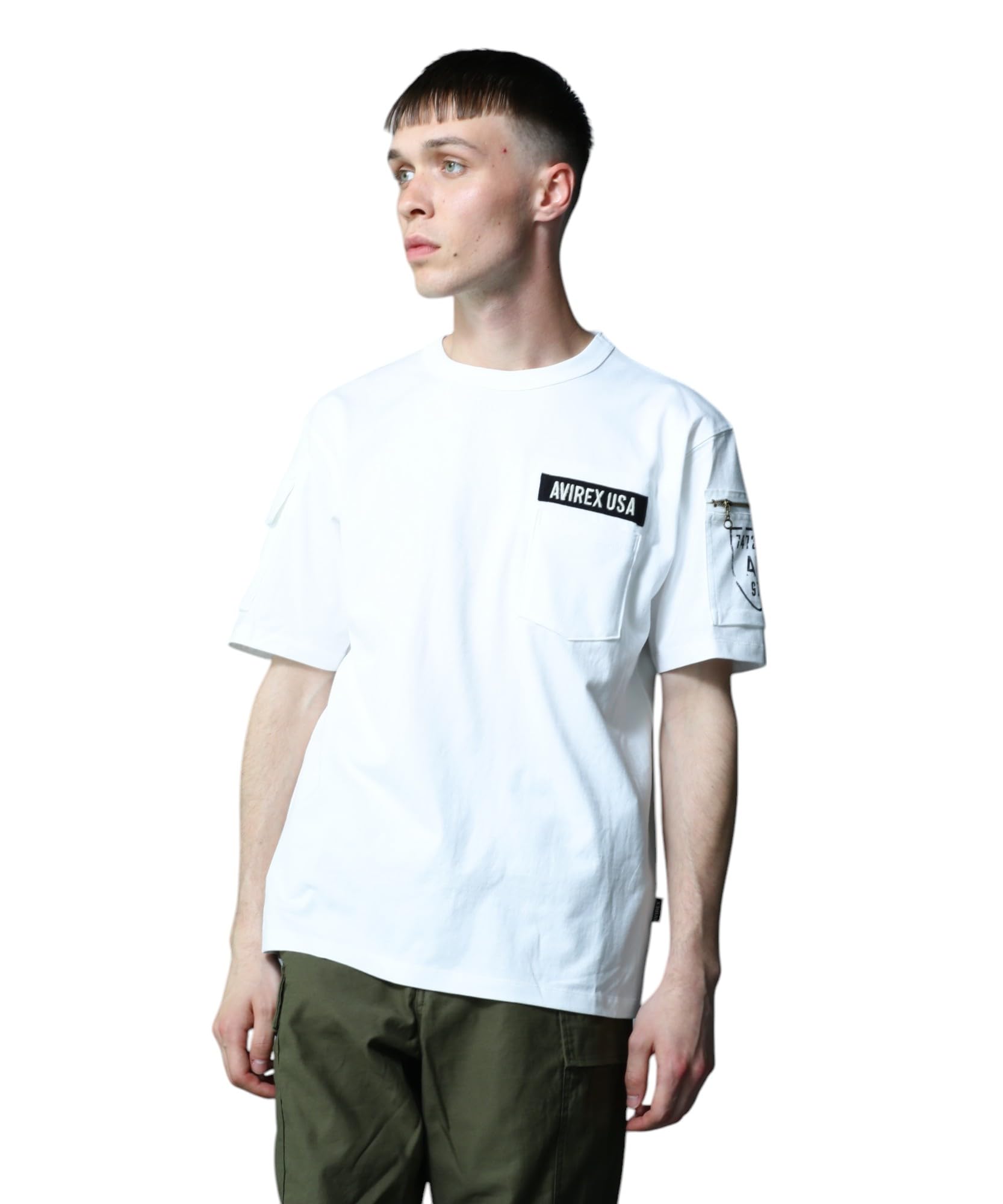 AVIREX FATIGUE T-SHIRT Men s XL 030 white 783-5934010 белый