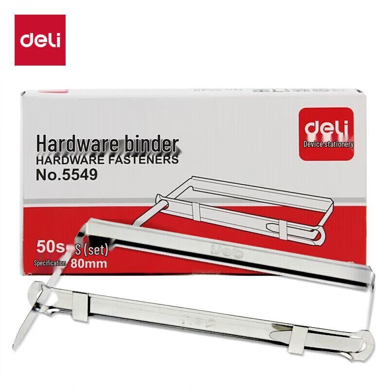 Deli 5549 Metal Binding Clips 80mm