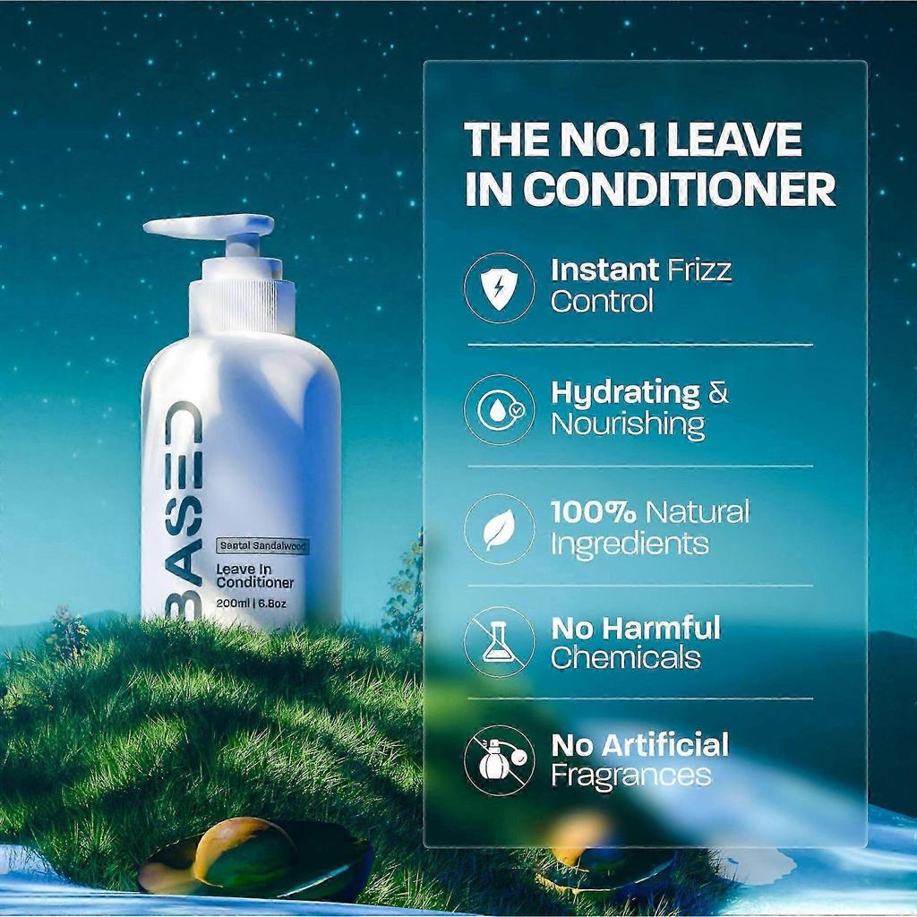 Premium Leave-In Conditioner - Instantly Tames Frizz, Hydrates & Nourishes for Smooth, Shiny Hair, All Hair Types, 8 Fl Oz