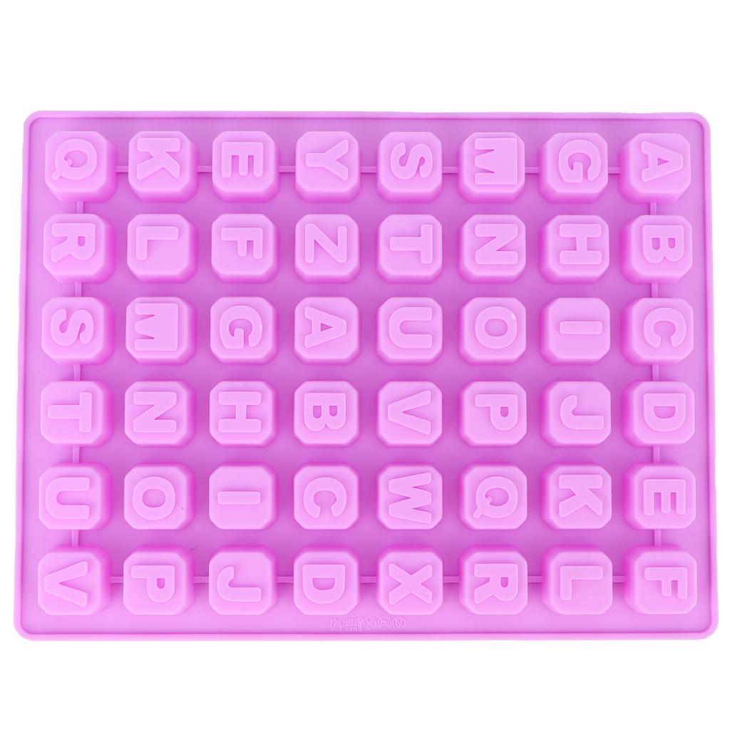 48‑Grid Mold Tray Alphabet Baking Mould for Chocolate Candies Cookies Ice Cubes Making