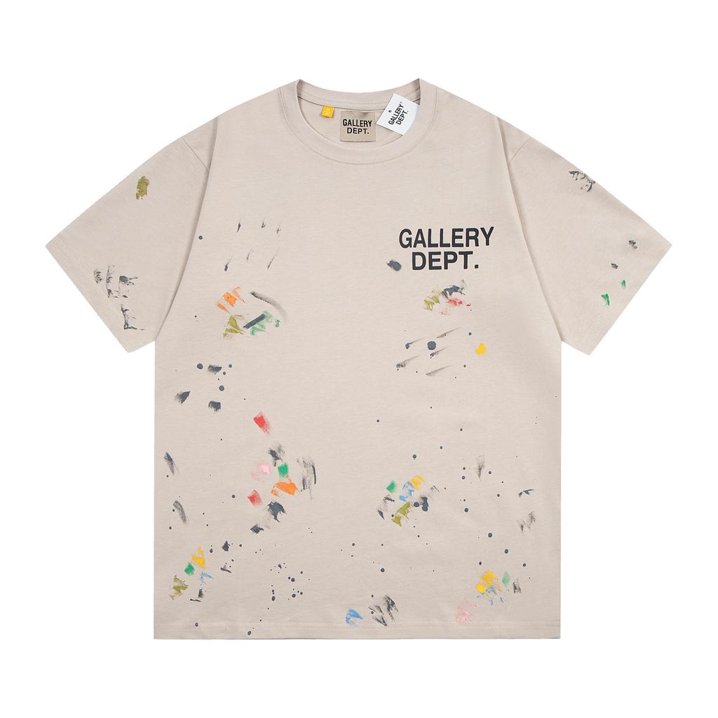 Wholesale GALLERY DEPT washed old short-sleeved beauty tide retro skull print couple loose T-shirt summer