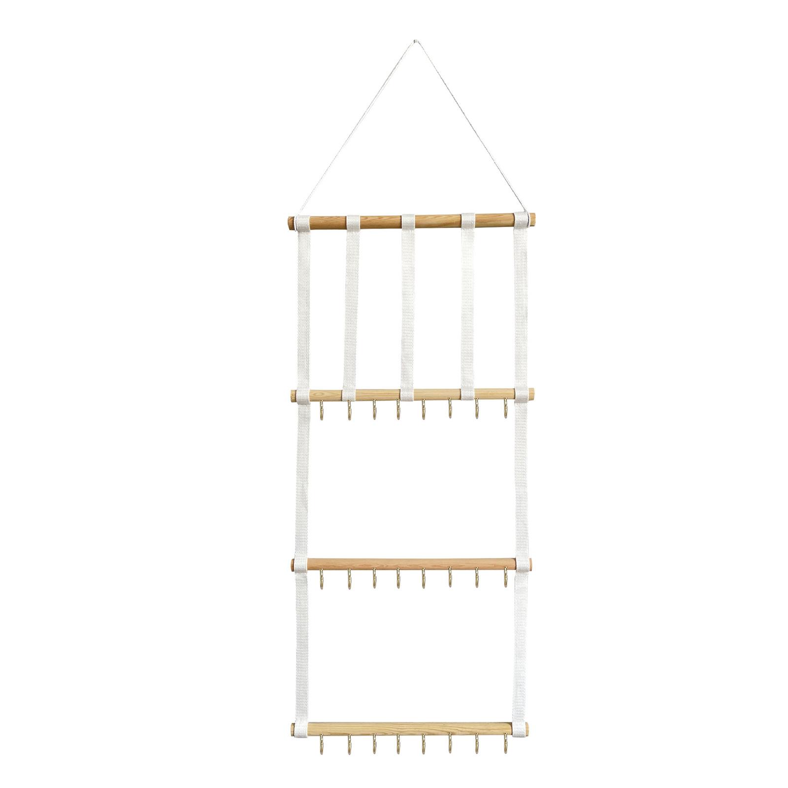 Bow Organizer for Girls Hair Bows Headband Holder Hanging Bow Storage Organizer Rack Wood Bow Holder Wall Mounted Hair 38cm wide