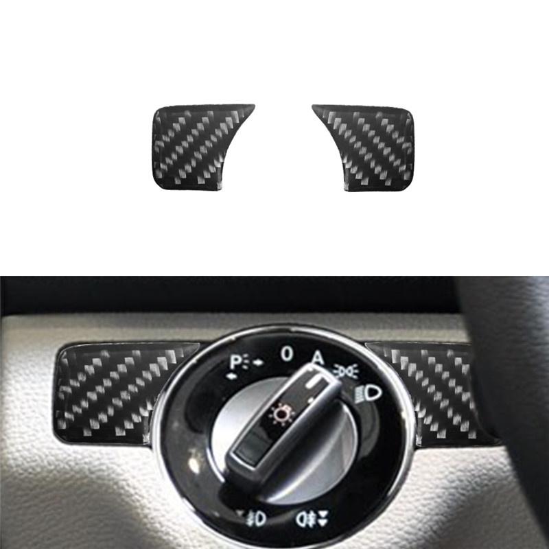 Car Interior Carbon Fiber Sticker Water Cup Holder Steering Wheel Central Control Panel For Mercedes Benz CLA 2014-2018 GLA 2015 Type 6