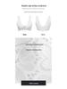Women's Sexy French Lace Seamless Front Buckle Bra