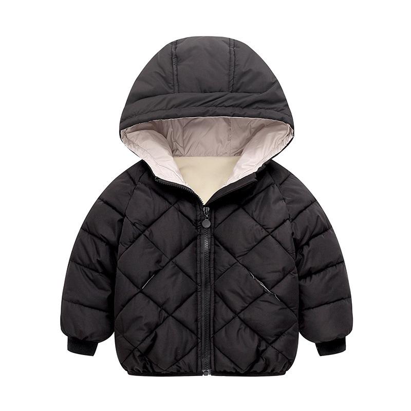 2023 Children's Cotton-padded Autumn and Winter Boys and Girls Casual Fleece Coats