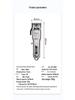 Professional Full Metal Rechargeable Electric Hair Clipper Set for Hairdressing and Shaving
