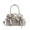 Shoulder bag fresh 2025 new women's bag Korean fashion bow new hand-to-hand small women's bag crossbody shell bag