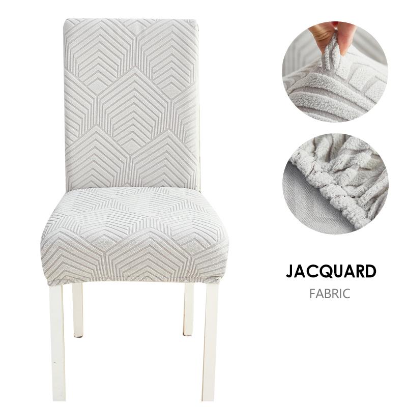 Dining Chair Cover Jacquard Parsons Chair Furniture Protector Stretch Chair Covers For Dining Room, Restaurant, Kitchen, Party