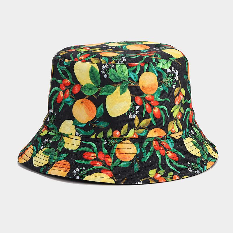 

Унисекс шляпа от солнца с фруктовым узором для отдыха на природе и летних путешествий M (56-58cm)