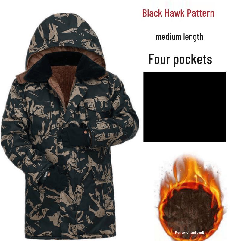 Zhege Zhenhao Camouflage Winter Cotton Work Jacket