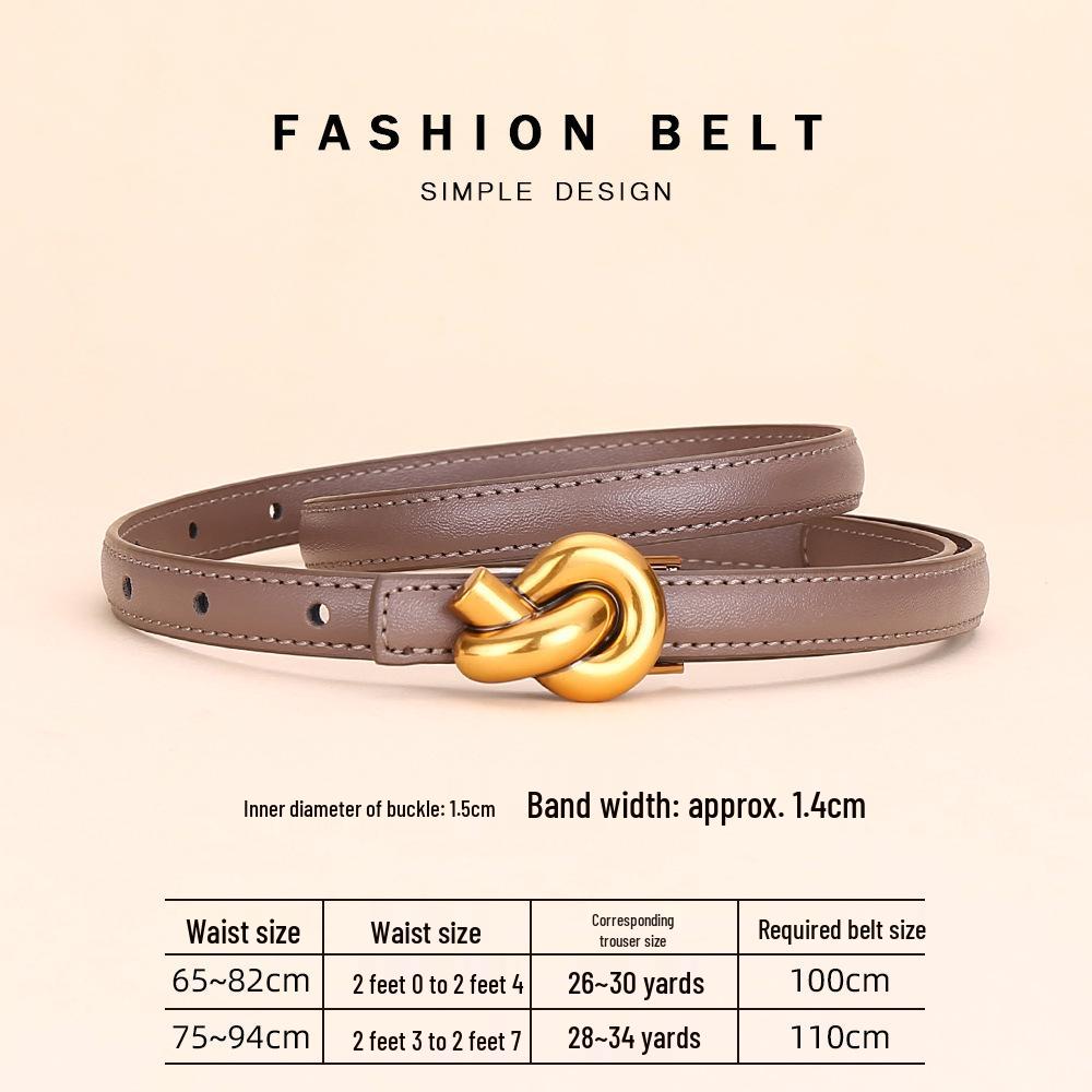 Women's Fashion Cowhide Waist Belt - Versatile & Decorative