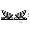 JBH4 1pair Motorcycle Modified Stickers Aluminum Decal Motorcycle Stickers For Honda CBR1000 CBR600RR CBR650R CB1000R CB1100