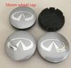 4pcs 56mm 60mm 65mm 68mm infiniti Car Wheel hub Center Cap Badge covers emblem sticker Styling accessories6ged