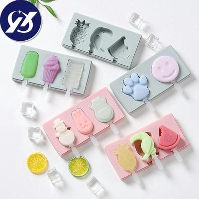 Eisform Abgedeckt Siamese Silikon Eisstielform Hausgemacht Handgemacht DIY Eisform