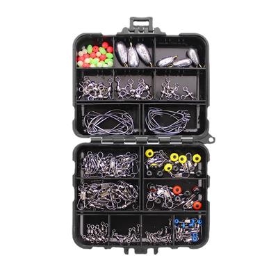 Set de señuelos de pesca 160 piezas 187 piezas Anzuelo Crank Plomada de plomo Set Conector de anillo con forma de perla Set de perlas espaciadoras Pesca Accesorios de pesca
