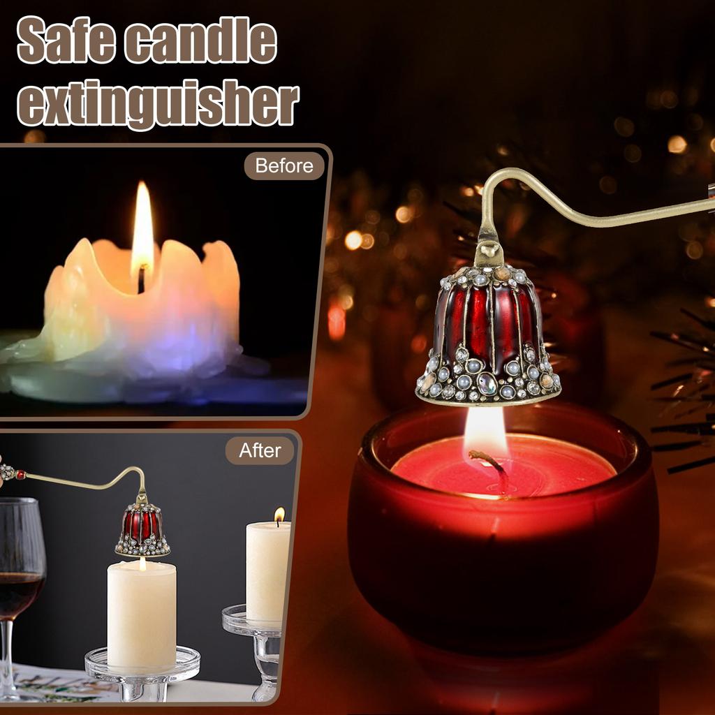 Candle Snuffer Candlesnuffers Wick Snuffer Candle Extinguisher Accessory for Putting Out Extinguish Candle Wicks Flame Safely