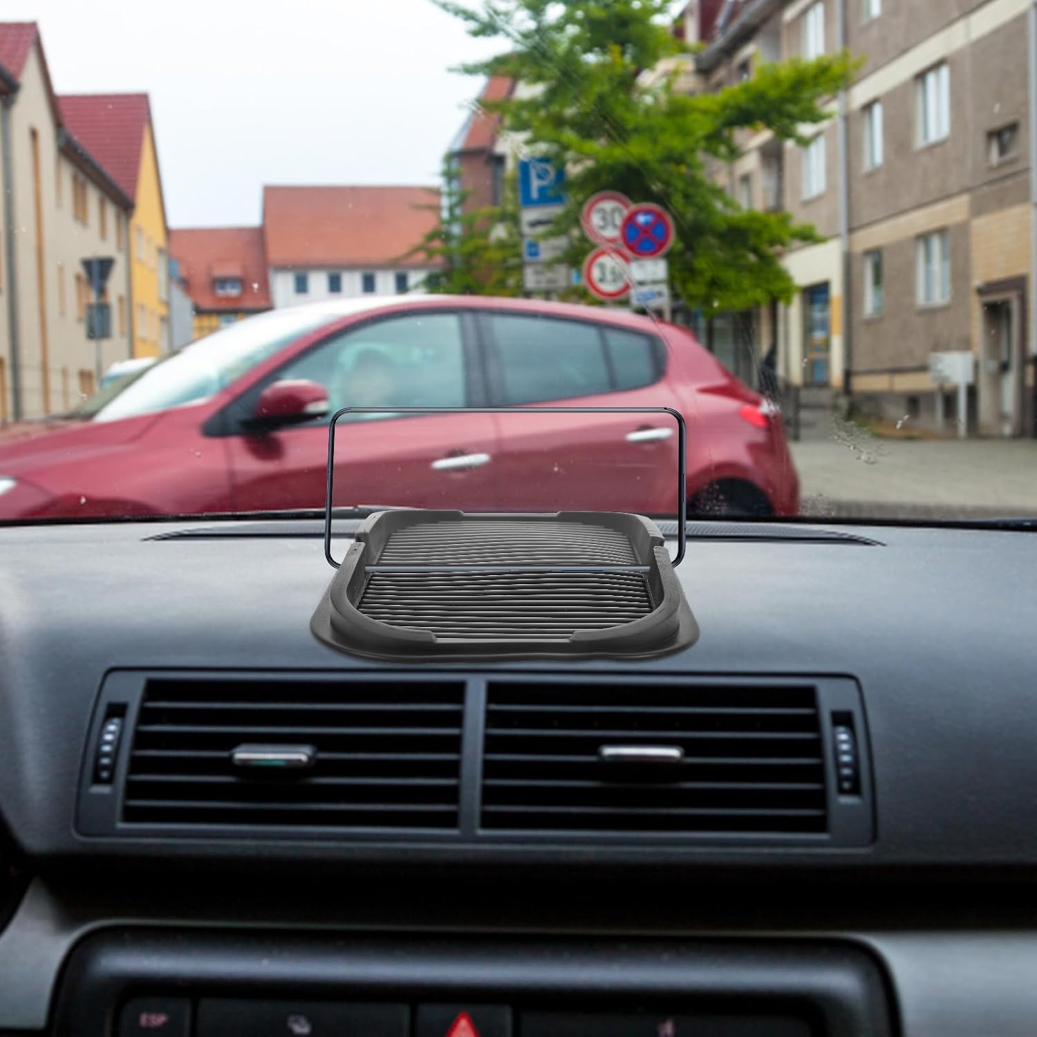 Car Dashboard Phone Tray An-ti Slip Silicone Phone Holder Multifunctional Car Mobile Phone Holder Small Car Dashboard Storage Organizer for Phone